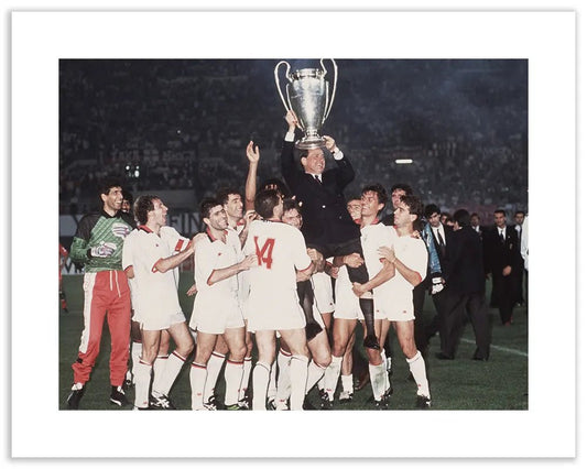 Il Milan vince la Coppa dei Campioni 1990 - Farabola Fotografia