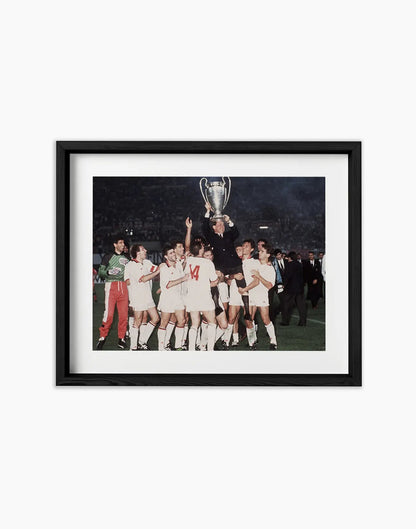 Il Milan vince la Coppa dei Campioni 1990 - Farabola Fotografia