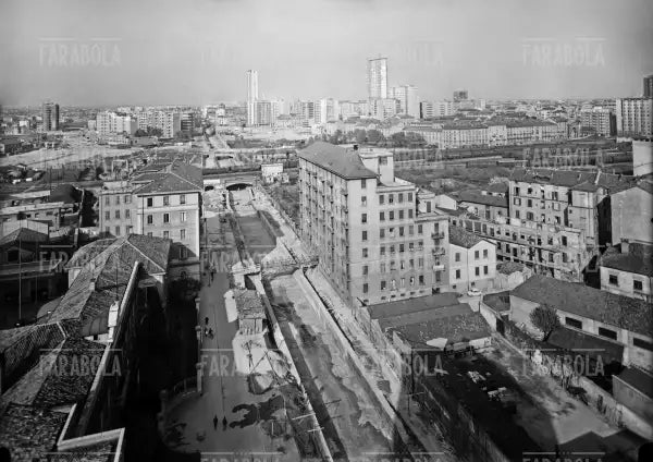 Il Naviglio della Martesana, Milano, 1959 - Farabola Immagine digitale