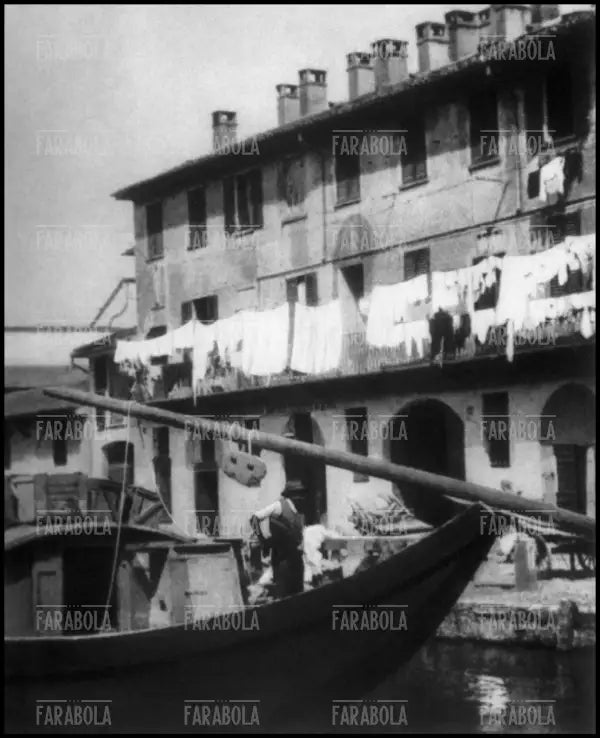 Il Naviglio Grande, Milano, 1864 - Farabola Immagine digitale