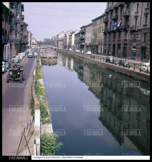 Il Naviglio Grande, Milano, anni 50 - Farabola Immagine digitale