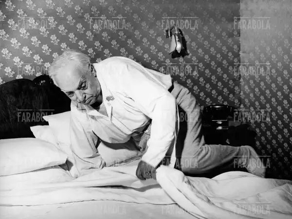 Il pittore Carlo Carrà, 1951 - Farabola Immagine digitale