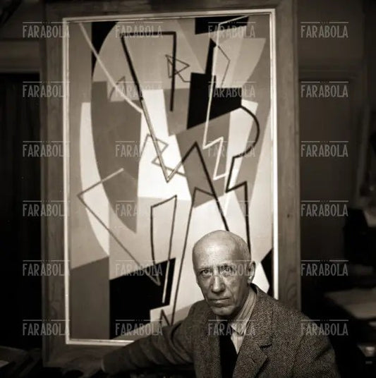 Il pittore Gino Severini, 1957 - Farabola Immagine digitale