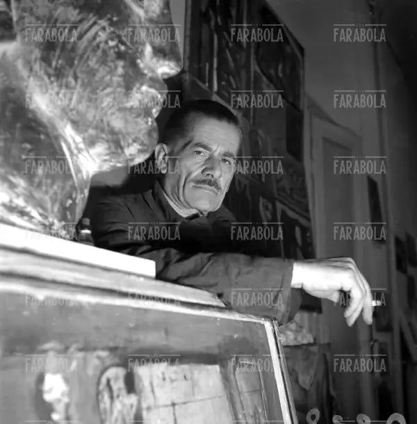 Il pittore Mario Sironi, 1949 - Farabola Immagine digitale