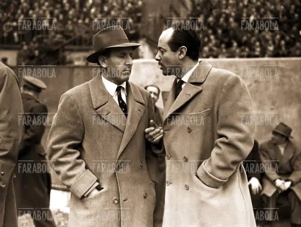 Il principe Raimondo Lanza di Trabia e Busini, Milan vs Palermo, 1951 - Farabola Immagine digitale