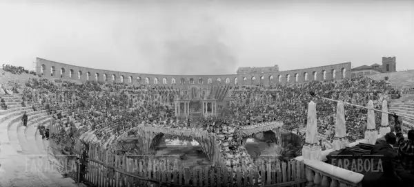 Il set del film Barabba a Cinecittà, Roma, 1961 - Farabola Immagine digitale