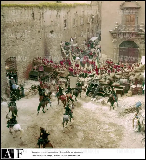 Il set del film Il Gattopardo, Palermo, 1962 - Farabola Immagine digitale