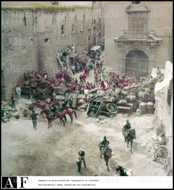 Il set del film Il Gattopardo, Palermo, 1962 - Farabola Immagine digitale