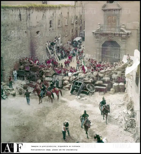 Il set del film Il Gattopardo, Palermo, 1962 - Farabola Immagine digitale