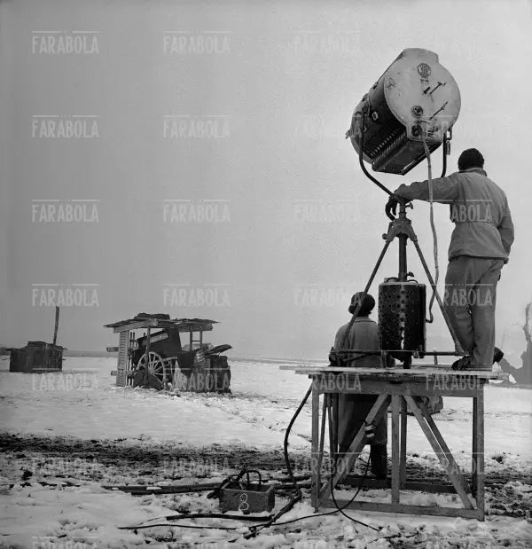 Il set di Miracolo a Milano, 1950 - Farabola Immagine digitale