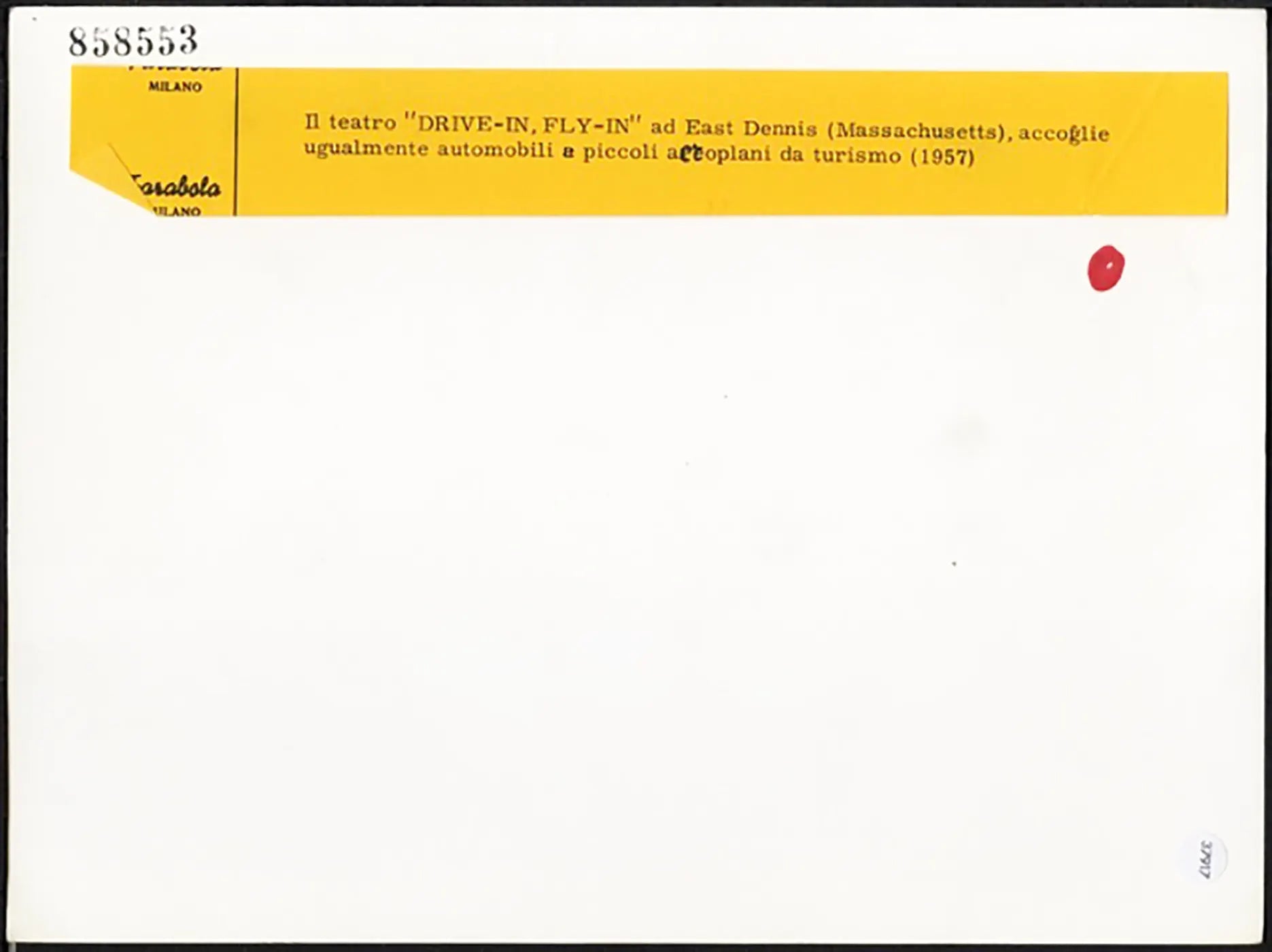 Il teatro Drive - In Fly - In Massachussets 1957 Ft 37917 - Stampa 24x18 cm - Farabola Stampa ai sali d'argento