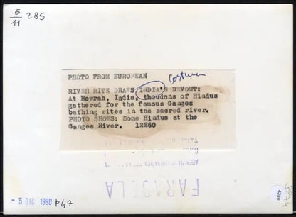 In viaggio verso il Gange 1960 Ft 4389 - Stampa 18x13 cm - Farabola Stampa ai sali d'argento