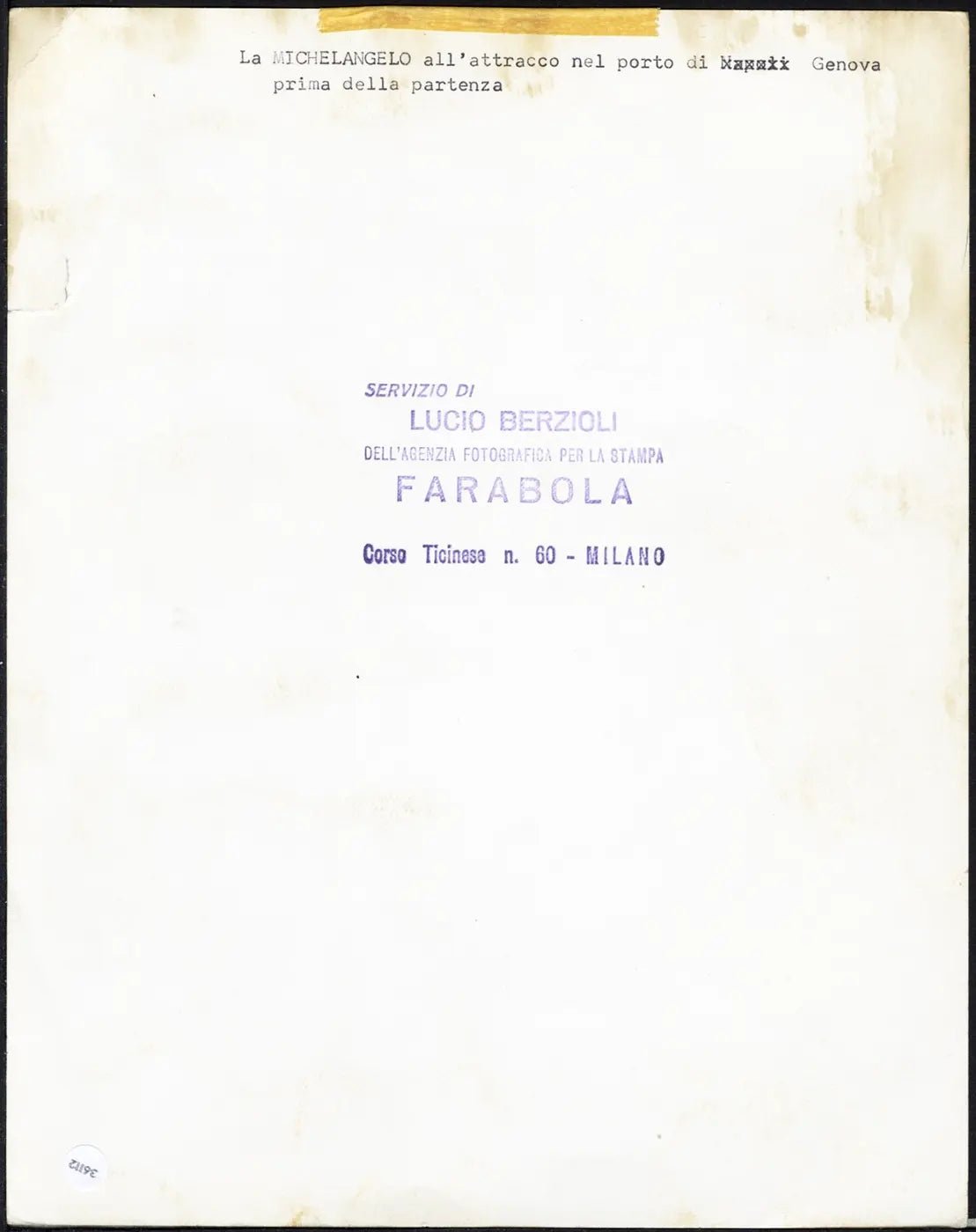 Inaugurazione della Michelangelo 1965 Ft 36112 - Stampa 21x27 cm - Farabola Stampa ai sali d'argento