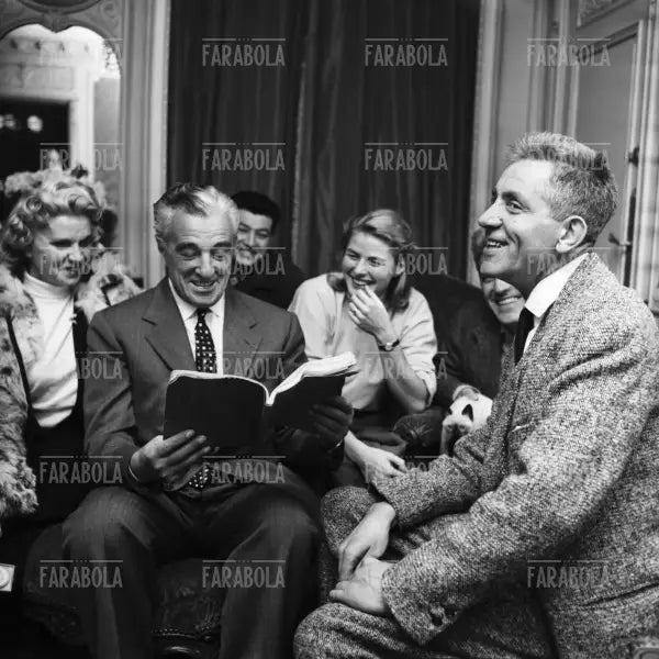 Ingrid Bergman e Vittorio De Sica, 1956 - Farabola Immagine digitale