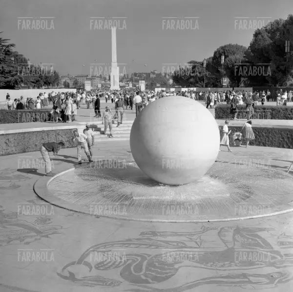 Installazione al Foro Italico per le Olimpiadi di Roma, 1960 - Farabola Immagine digitale
