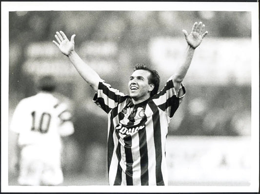 Inter Finale Coppa Uefa Ruben Sosa 1994 Ft 5561 - Stampa 24x18 cm - Farabola Stampa ai sali d'argento