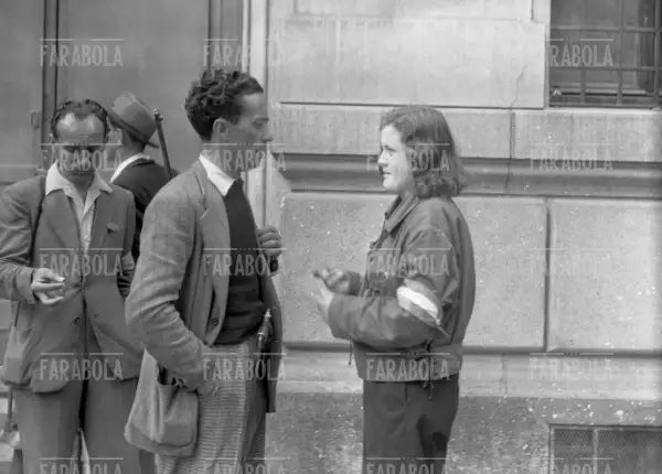 Interrogatorio di una spia, 1945 - Farabola Immagine digitale