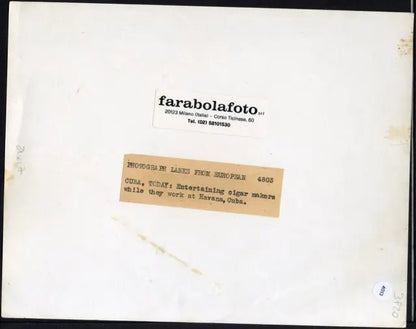 Intrattenimento per lavoratori 1948 Ft 4013 - Stampa 21x17 cm - Farabola Stampa ai sali d'argento