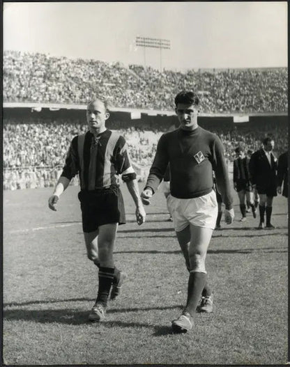 Invernizzi e Julinho Inter - Fiorentina 1958 Ft 4171 - Stampa 24x18 cm - Farabola Stampa ai sali d'argento