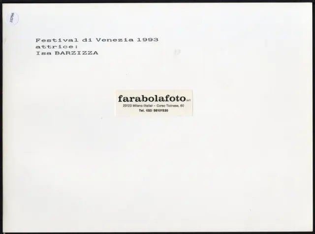 Isa Barzizza Venezia 1993 Ft 35796 - Stampa 24x18 cm - Farabola Stampa ai sali d'argento