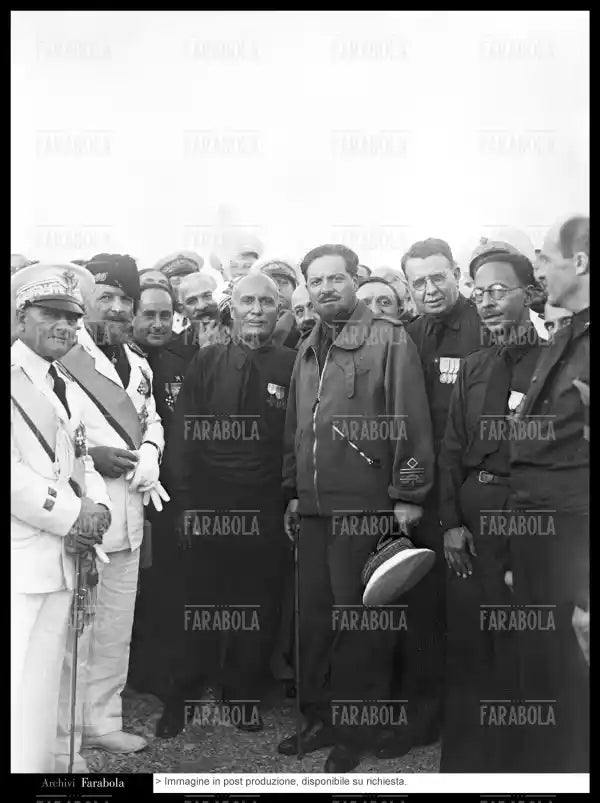 Italo Balbo e Mussolini, 1933 - Farabola Immagine digitale