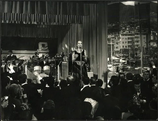 Iva Zanicchi Festival di Sanremo 1969 Ft 35758 - Stampa 21x27 cm - Farabola Stampa ai sali d'argento