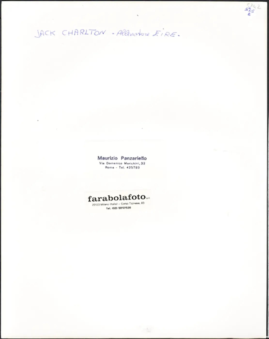 Jack Charlton Eire anni 90 Ft 5315b - Stampa 24x30 cm - Farabola Stampa digitale