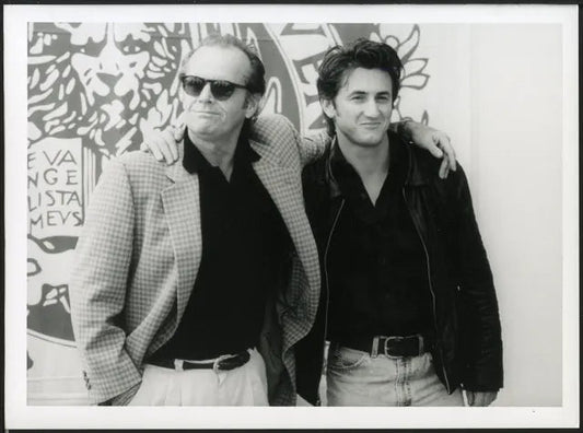 Jack Nicholson Sean Penn Venezia 1995 Ft 35787 - Stampa 24x18 cm - Farabola Stampa ai sali d'argento