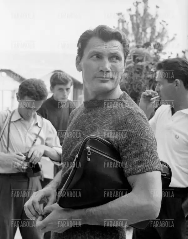 Jack Palance, Festival di Venezia, 1962 - Farabola Immagine digitale