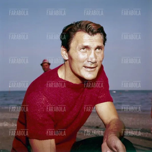 Jack Palance, Festival di Venezia, 1962 - Farabola Immagine digitale