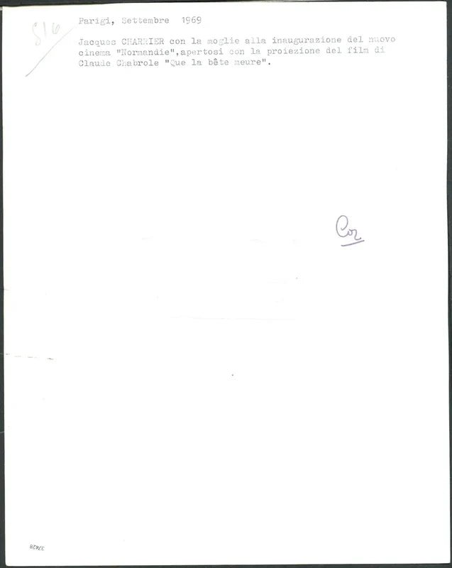 Jacques Charrier a Parigi 1969 Ft 37428 - Stampa 21x27 cm - Farabola Stampa ai sali d'argento