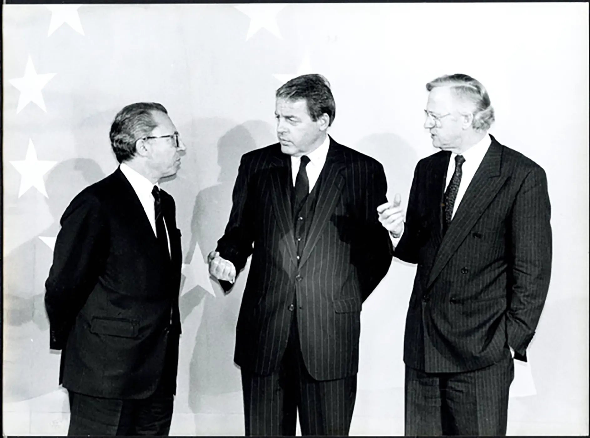 Jacques Delors e Franz Vranitzky 1991 Ft 5789 - Stampa 24x18 cm - Farabola Stampa ai sali d'argento