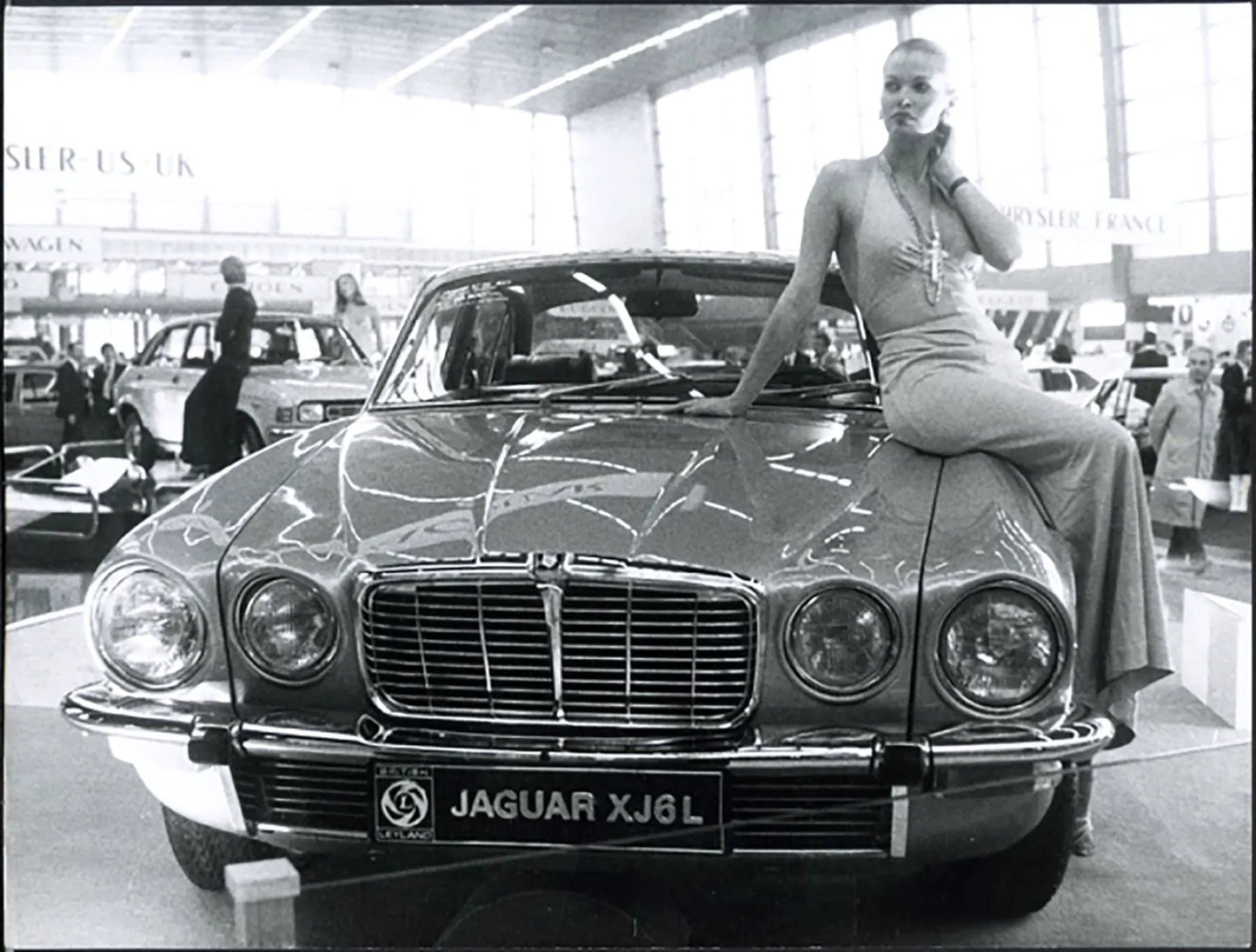 Jaguar X J 6L Salone Auto Parigi 1974 Ft 36671 - Stampa 24x18 cm - Farabola Stampa ai sali d'argento