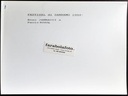 Jannacci e Paolo Rossi Sanremo 1994 Ft 2497 - Stampa 24x18 cm - Farabola Stampa ai sali d'argento