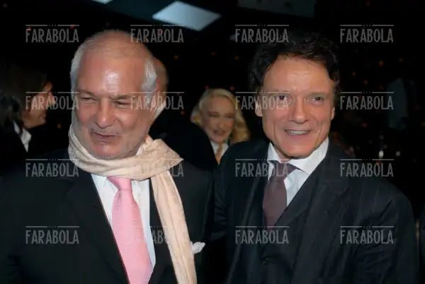 Jean Claude Brialy e Massimo Ranieri, Festival di Monte Carlo, Monaco, 2006 - Farabola Immagine digitale
