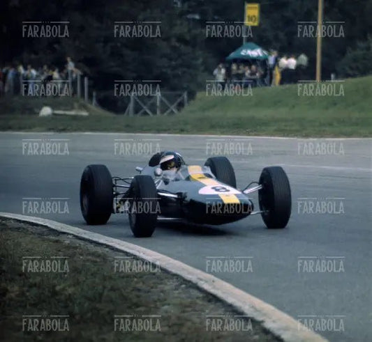 Jim Clark su Lotus - Coventry Climax, Gp di Monza, 1963 - Farabola Immagine digitale
