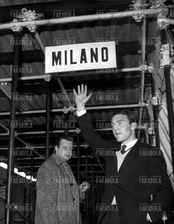 Jimmy Greaves a Linate, Milano, 1961 - Farabola Immagine digitale