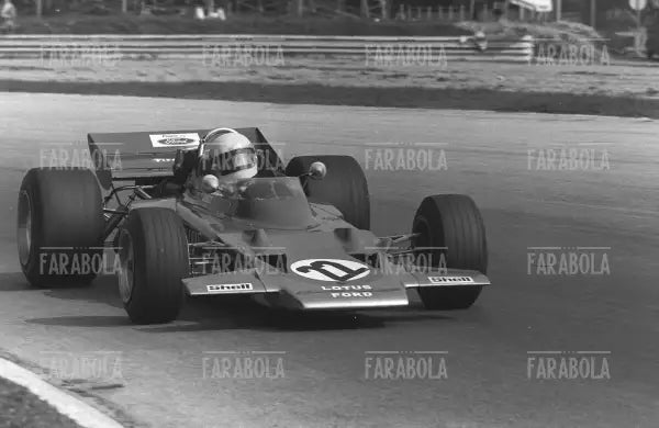 Jochen Rindt su Lotus - Ford Cosworth, Gp di Monza, 1970 - Farabola Immagine digitale