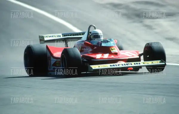 Jody Schecketer su Ferrari, 1979 - Farabola Immagine digitale