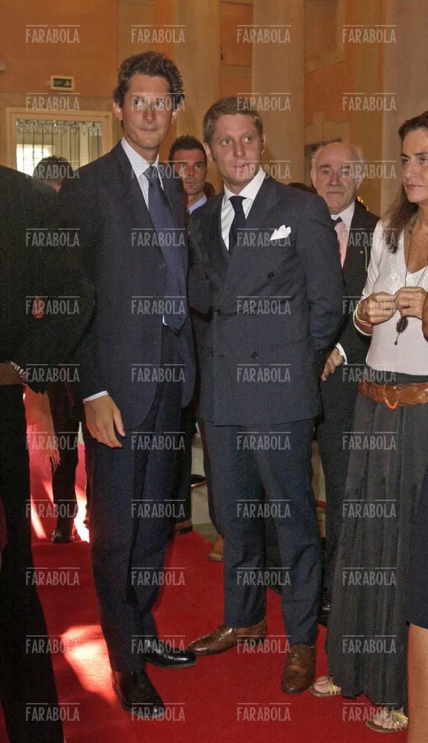 John Elkann e Lapo Elkann, Festival d Venezia, 2004 - Farabola Immagine digitale