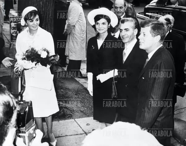 John Fitzgerald Kennedy con lo scià di Persia, Washington, 1962 - Farabola Immagine digitale