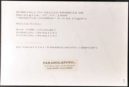 Jonk Ronaldo Rivaldo Mondiali Francia 98 Ft 2946 - Stampa 20x15 cm - Farabola Stampa ai sali d'argento