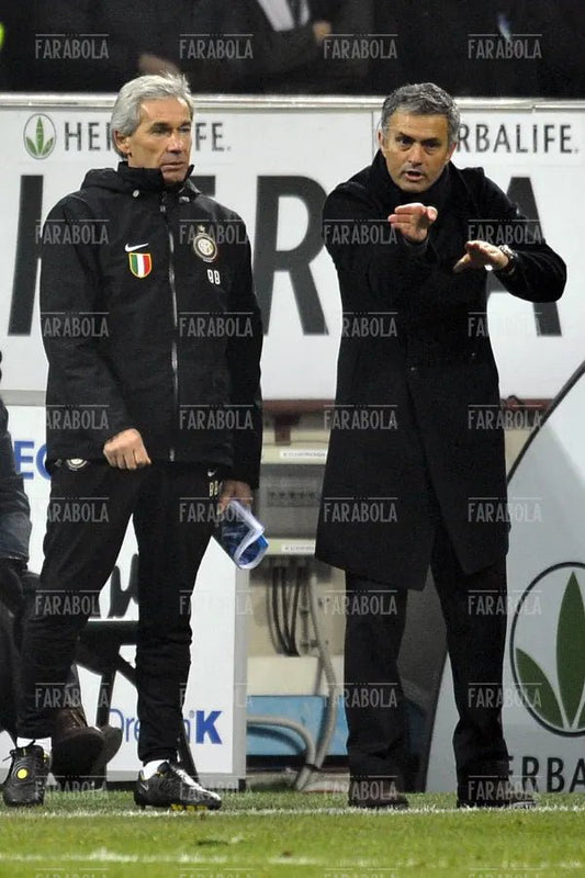 José Mourinho e Giuseppe Baresi, Inter-Milan, 2010 - Farabola Immagine digitale