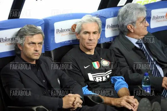 José Mourinho e Giuseppe Baresi, Inter-Udinese, 2009 - Farabola Immagine digitale