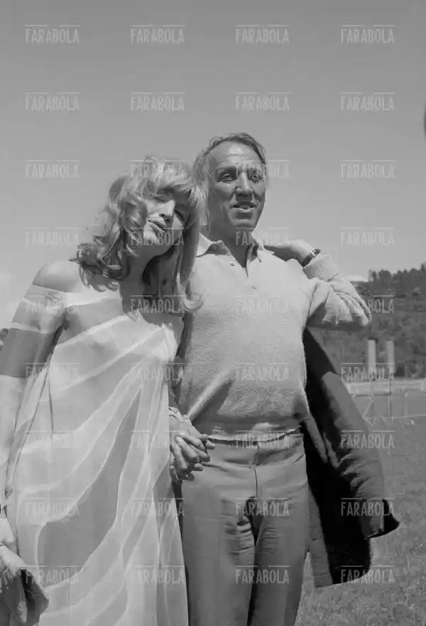 Joseph Losey e Monica Vitti, Festival di Cannes, 1966 - Farabola Immagine digitale