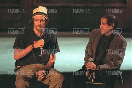Jovanotti e Adriano Celentano, Francamente me ne infischio, 1999 - Farabola Immagine digitale