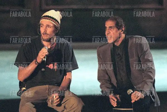 Jovanotti e Adriano Celentano, Francamente me ne infischio, 1999 - Farabola Immagine digitale