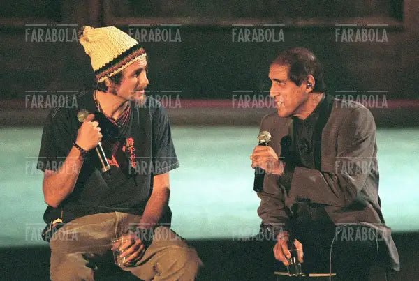 Jovanotti e Adriano Celentano, Francamente me ne infischio, 1999 - Farabola Immagine digitale