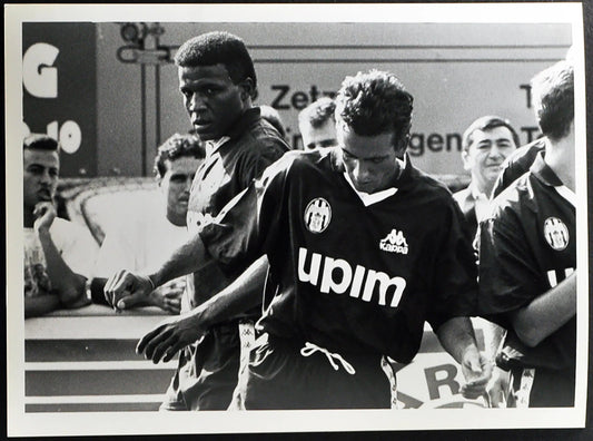 Julio Cesar e Di Canio Juventus 1990 Ft 2528 - Stampa 24x18 cm - Farabola Stampa ai sali d'argento