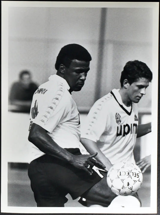 Julio Cesar e Orlando Juventus 1990 Ft 2516 - Stampa 24x18 cm - Farabola Stampa ai sali d'argento